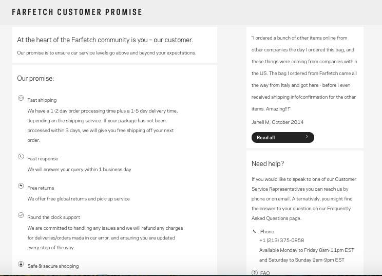 Farfetch business structure image